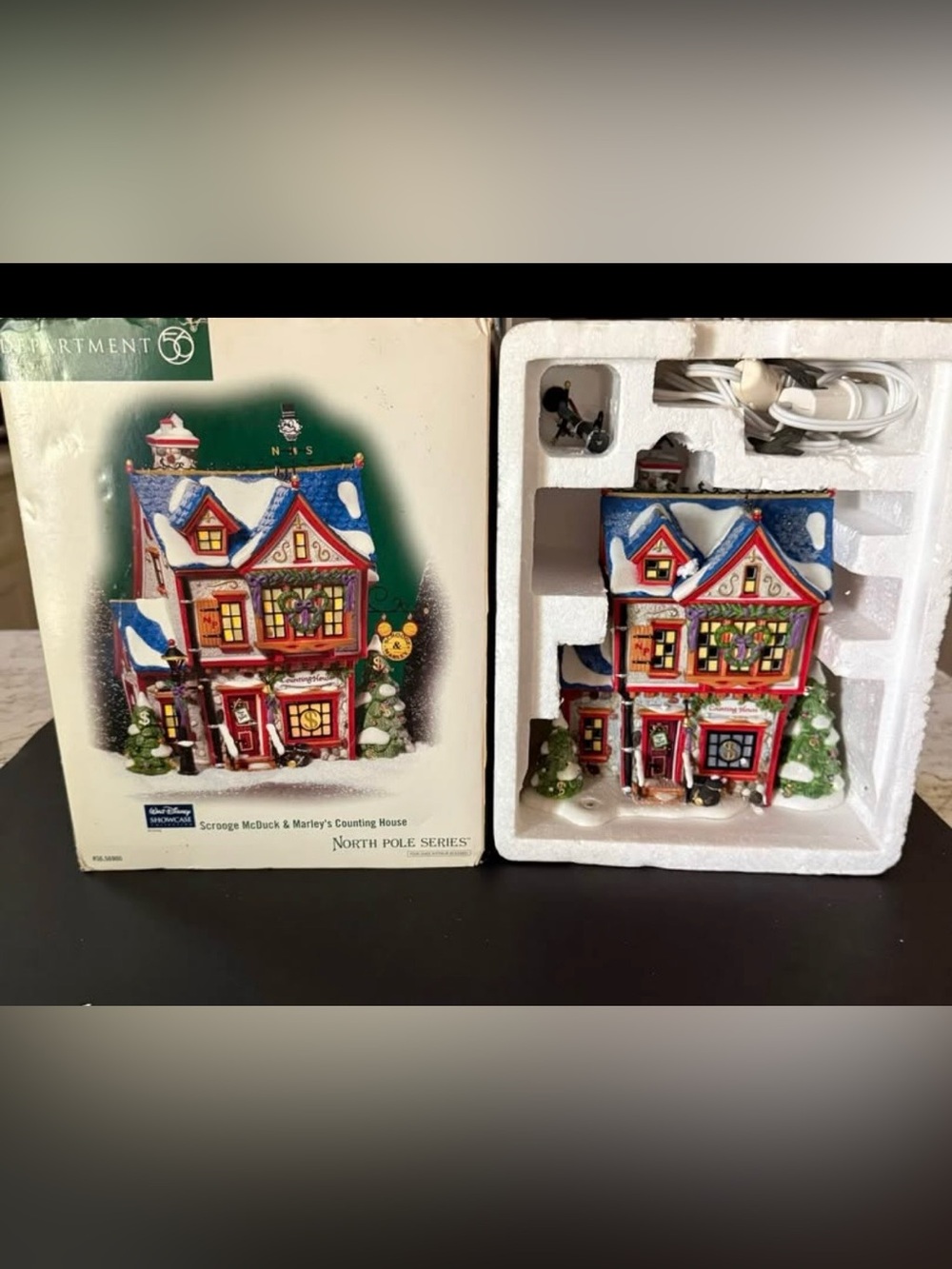 Department 56 North Pole Series Scrooge McDuck and Marley’s Counting House.